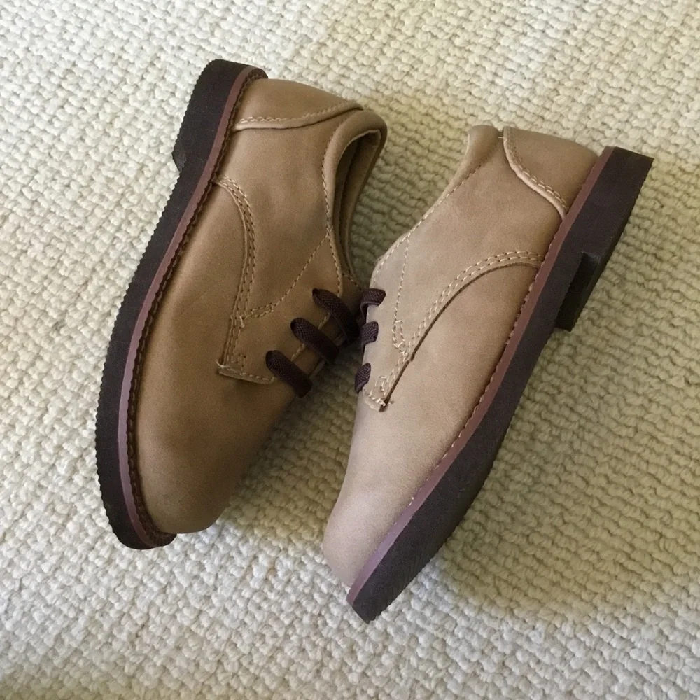 Classic Kids Dress Oxfords in Tan by MAXX